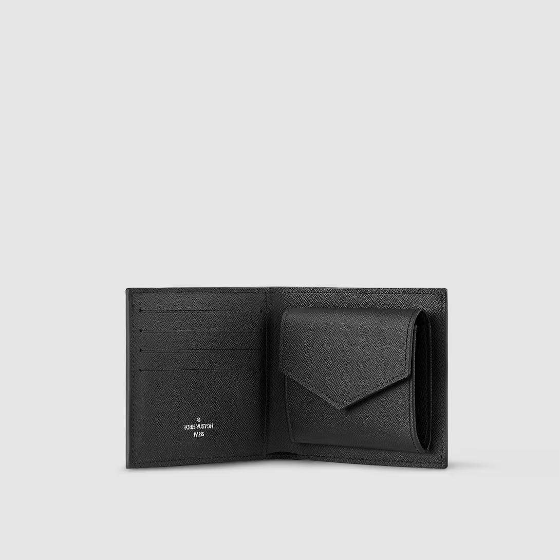 Ví Louis Vuitton Marco Wallet Taiga Nam Đen